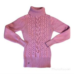 Silk Cashmere Pink cable knit sweater - Roberto Verino